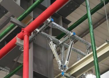 浦城该抗震支架的整体式支吊架结构协调性好